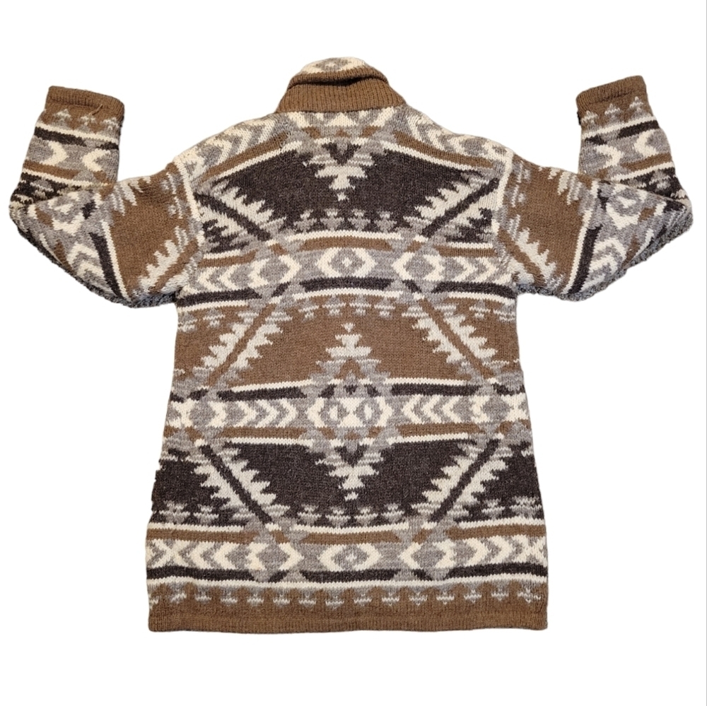 Lauren Ralph Lauren Exclusive Hand Knit  100% Wool Cardigan Sweater Size Small - Picture 3 of 11